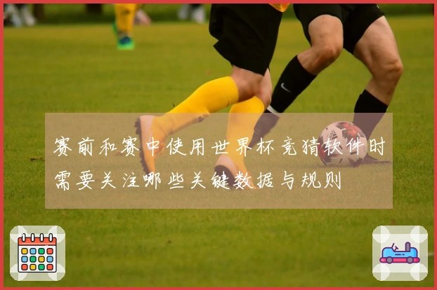 赛前和赛中使用世界杯竞猜软件时需要关注哪些关键数据与规则
